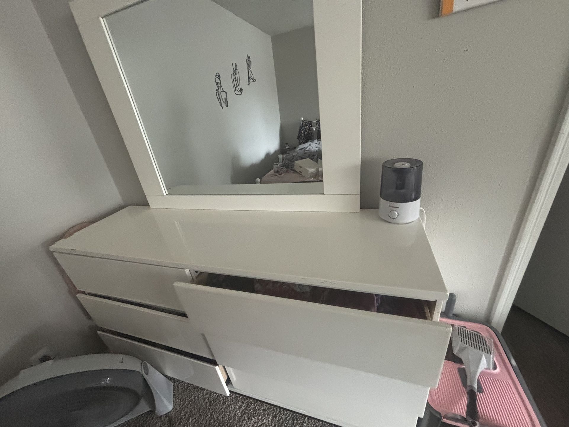 White Dresser