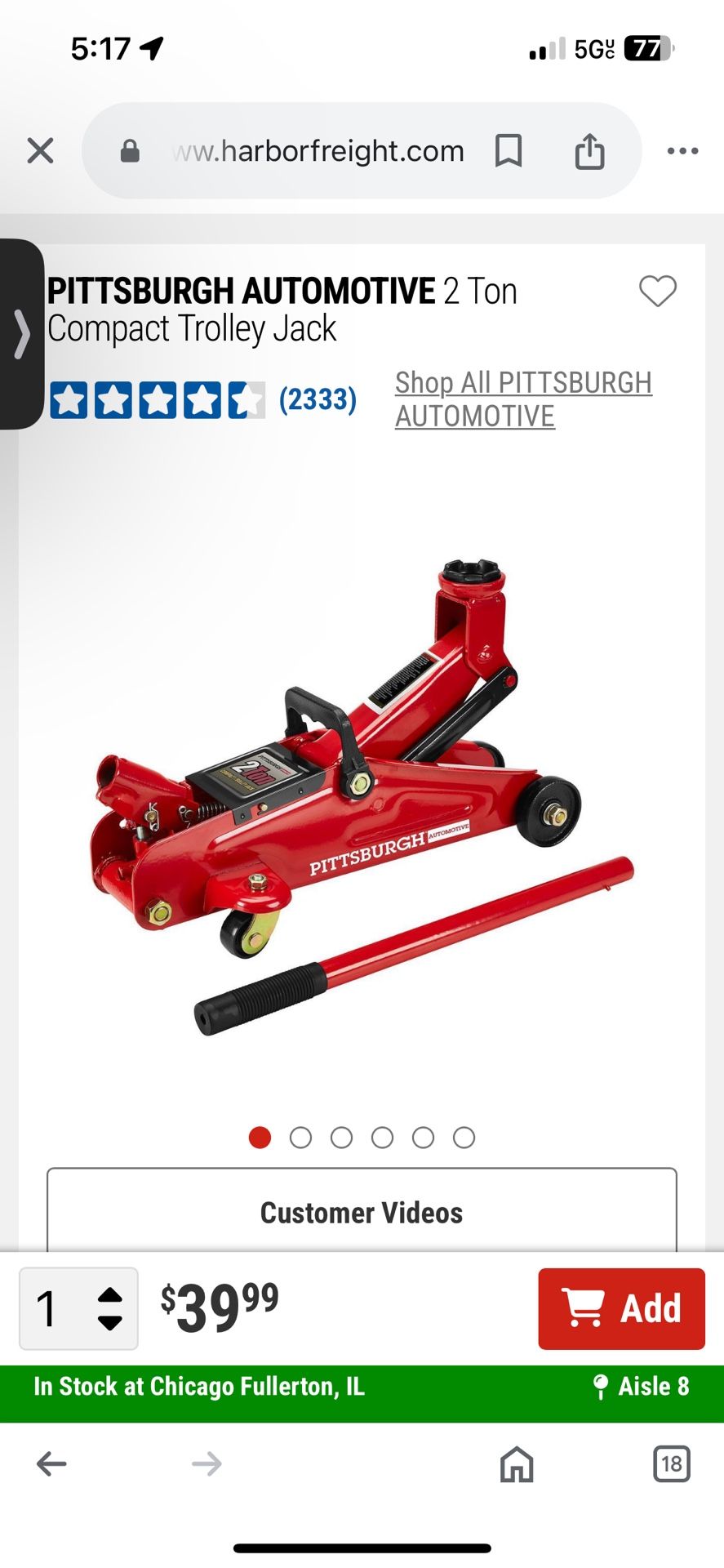 Small Hydraulic Jack