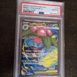 2025 Pokemon Mega Evolution 155 Mega Venusaur Ex Ultra Rare PSA 10