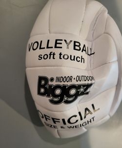 🏐 BIGGZ Soft Touch Official Size Volleyball – Indoor/Outdoor – White