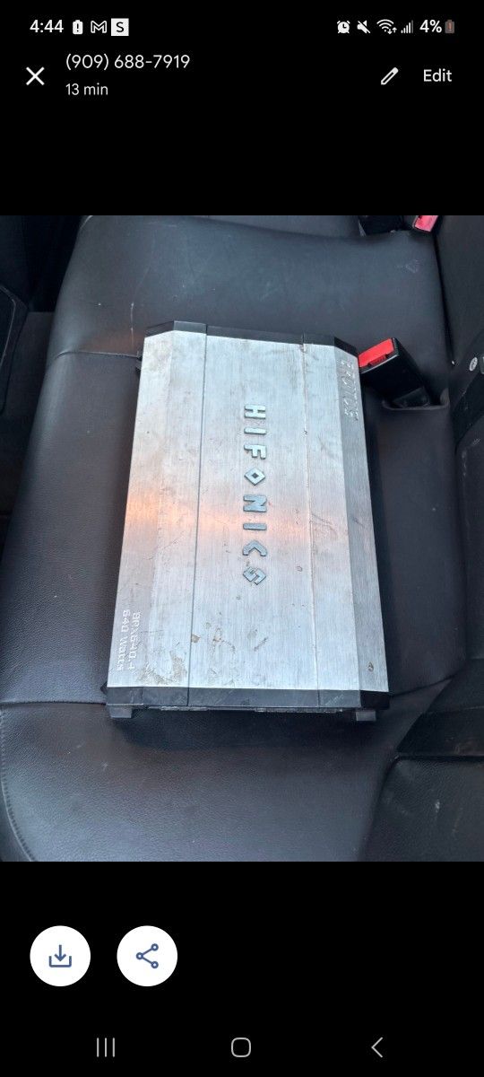 Car Audio Stereo Amplifier 640 Watt 4 Channel Hifonics Amplifier Great Condition Asking $120