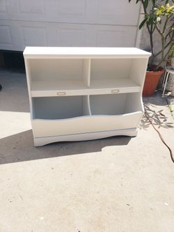 Kids Bookshelf Toy Box