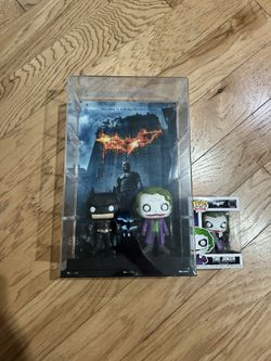 The Dark Knight Funko Poster And Figure