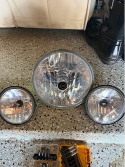Harley Davidson headlights original parts