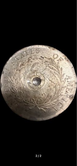 Early US Silver Coin with Center Hole