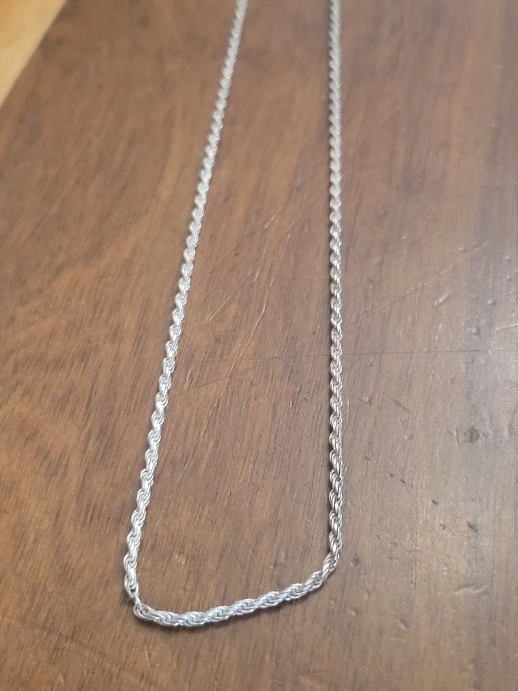 Silver 925 Necklace 19.75"
