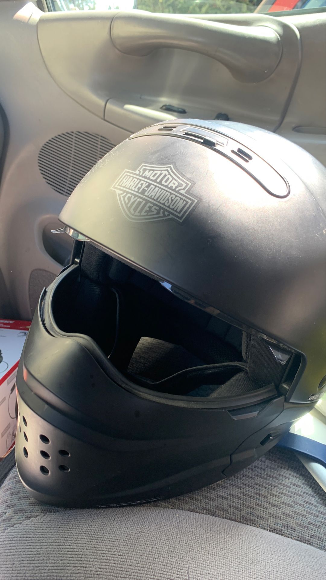 Harley Davidson motorcycle helmet