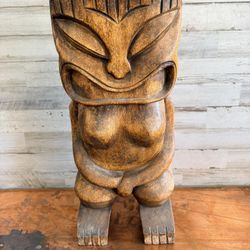 Tiki Vintage Statue Wooden