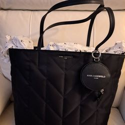 Black Karl Lagerfeld Tote Bag