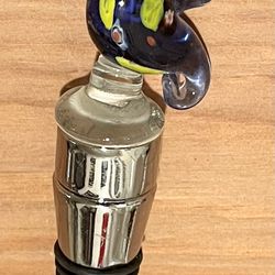 Murano-inspired Glass-blown Light Up Wine Stopper