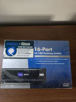 Linksys SD216 16-Port 10/100 Desktop Switch