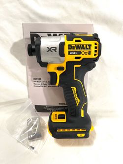 Brand new DeWalt XR 20 V brushless three speed impact driver. Retails for $170.