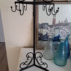 Vintage Black Necklace Hanger/jewelry Display Piece