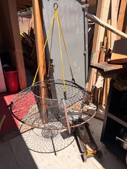 Crab Pot Trap with Yellow Rope