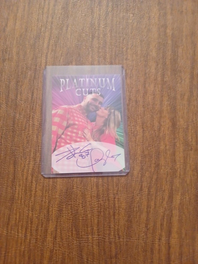 Travis Kelce Taylor Swift Platinum Cuts Facsimile Autos Only 1,000 Made