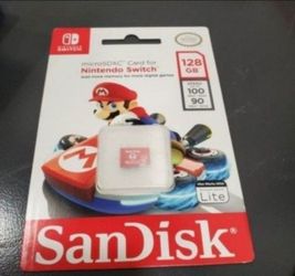 NINTENDO SWITCH SAN DISK OFFICIAL 128GB  MICRO  SD CARD BRAND NEW FACTORY SEALED