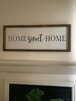 Wall art sign-home sweet home