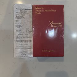 (Receipt Included) Baccarat de rouge 540 2.4oz
