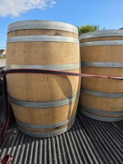 Full size wine barrels