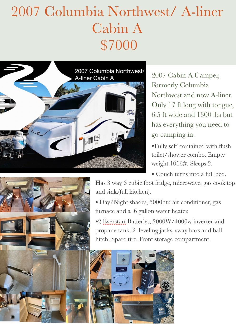 2007 Cabin A3 A-liner