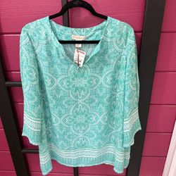 Women Teal Close Size 2X 