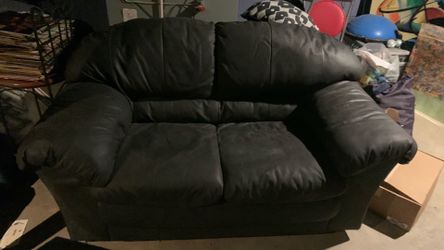Couch and loveseat leather