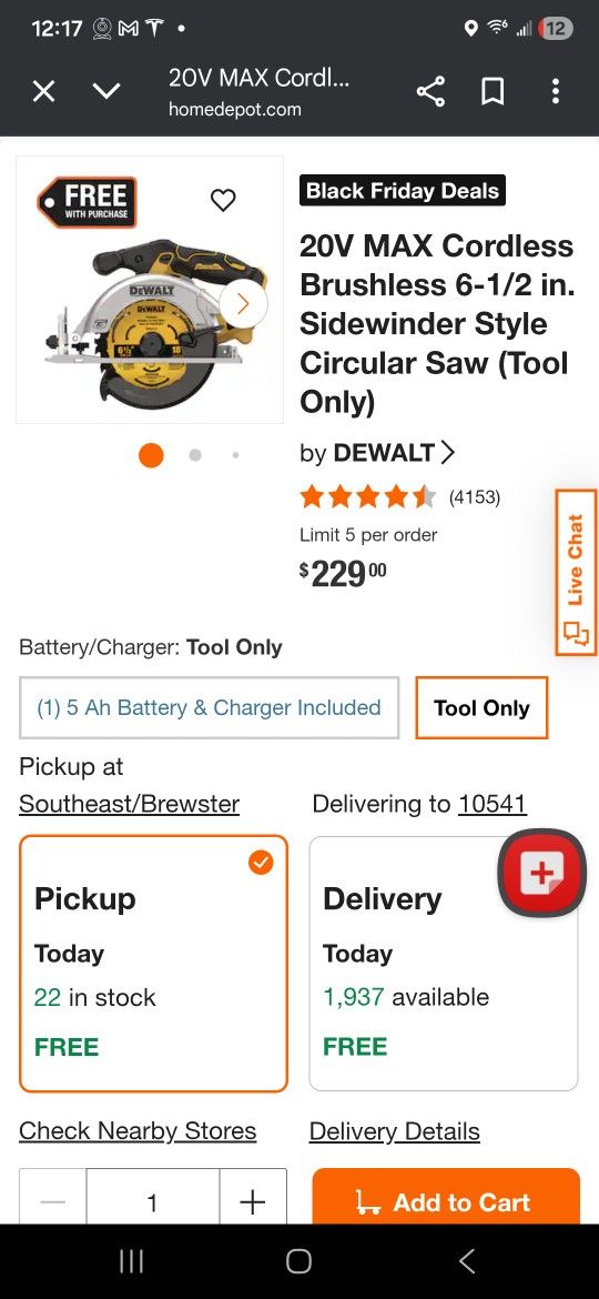 Dewalt XR 6.5 Circular Saw Brand New 