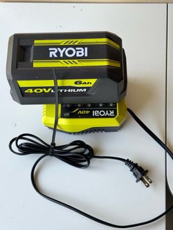 Ryobi 40v battery and charger