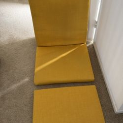 IKEA POÄNG Chair Cushions + Ottoman Cushion – Skiftebo Yellow