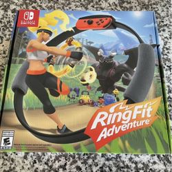 Brand New Sealed Ring Fit Adventure Nintendo Switch complete with Game, ring controller accessory and leg strap all brand new