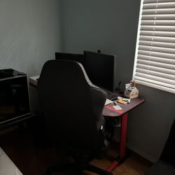 Futon, Desk And Gaming Chair