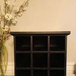 Black Distressed Wine Storage