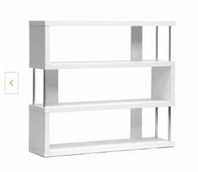 Shelf accent bookcase with open back