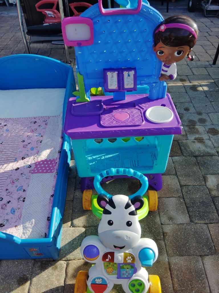 Baby Toddler Bed & Items