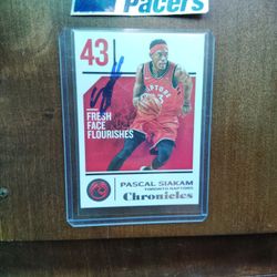 Autographed Pascal Siakam Card
