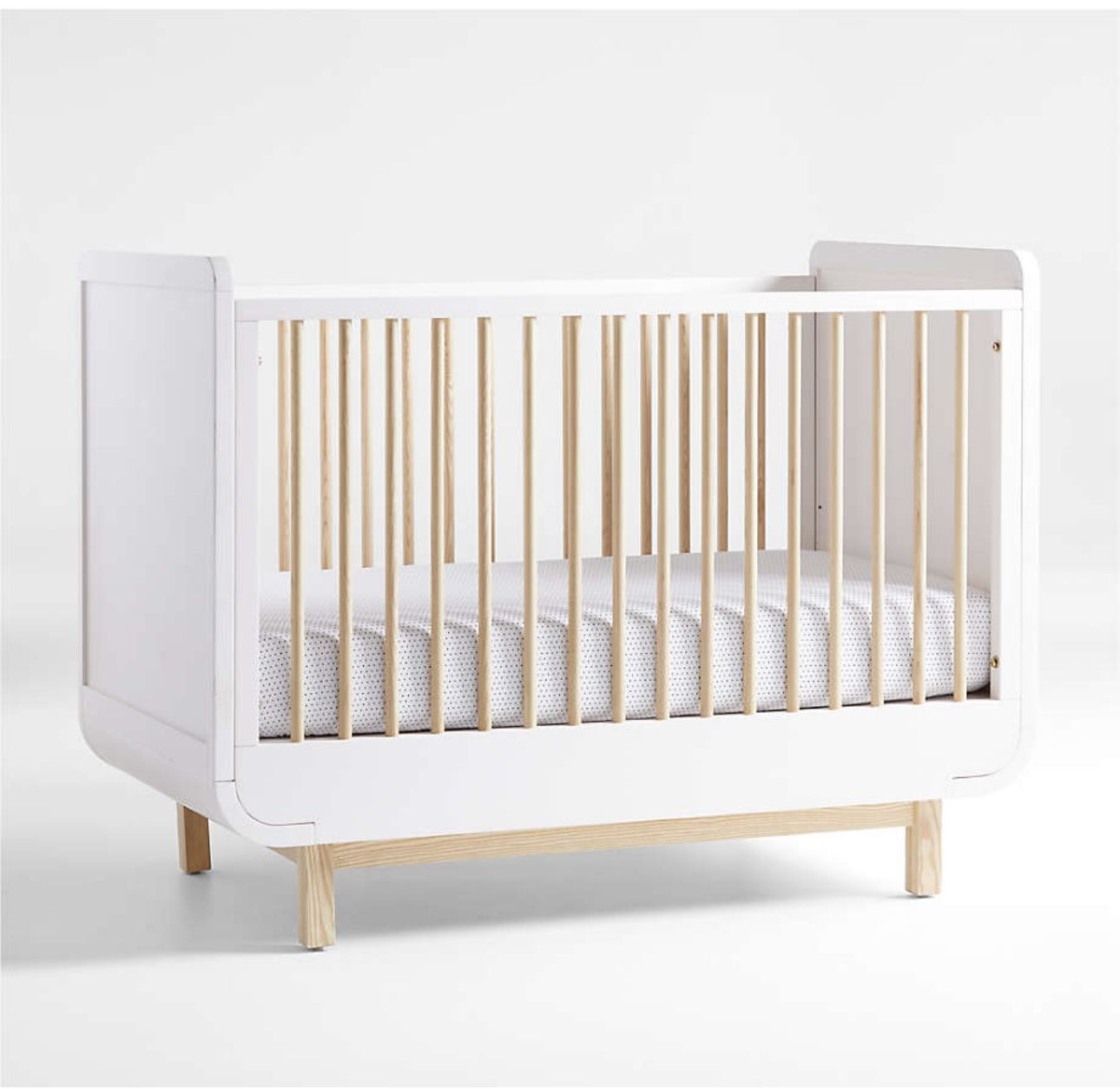 Crate & Barrel Steamer Lane Two-Yome Wood Baby Crib