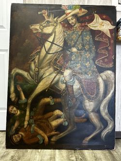 Cuzco Peruvian Painting - Colonial Painting- Oil Painting