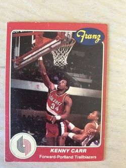 1985- 86 Kenny Carr Star Franz Bread Portland Trailblazers Card