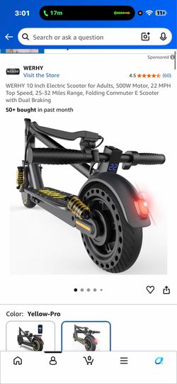 WERHY 10 Inch Electric Scooter