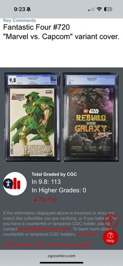 CGC 9.8 Fantastic 4 #27 Bengus Marvel vs Capcom cover
