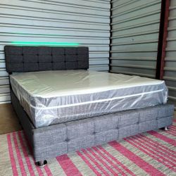 NEW QUEEN-SIZE PILLOW TOP MATTRESS AND BOX SPRING