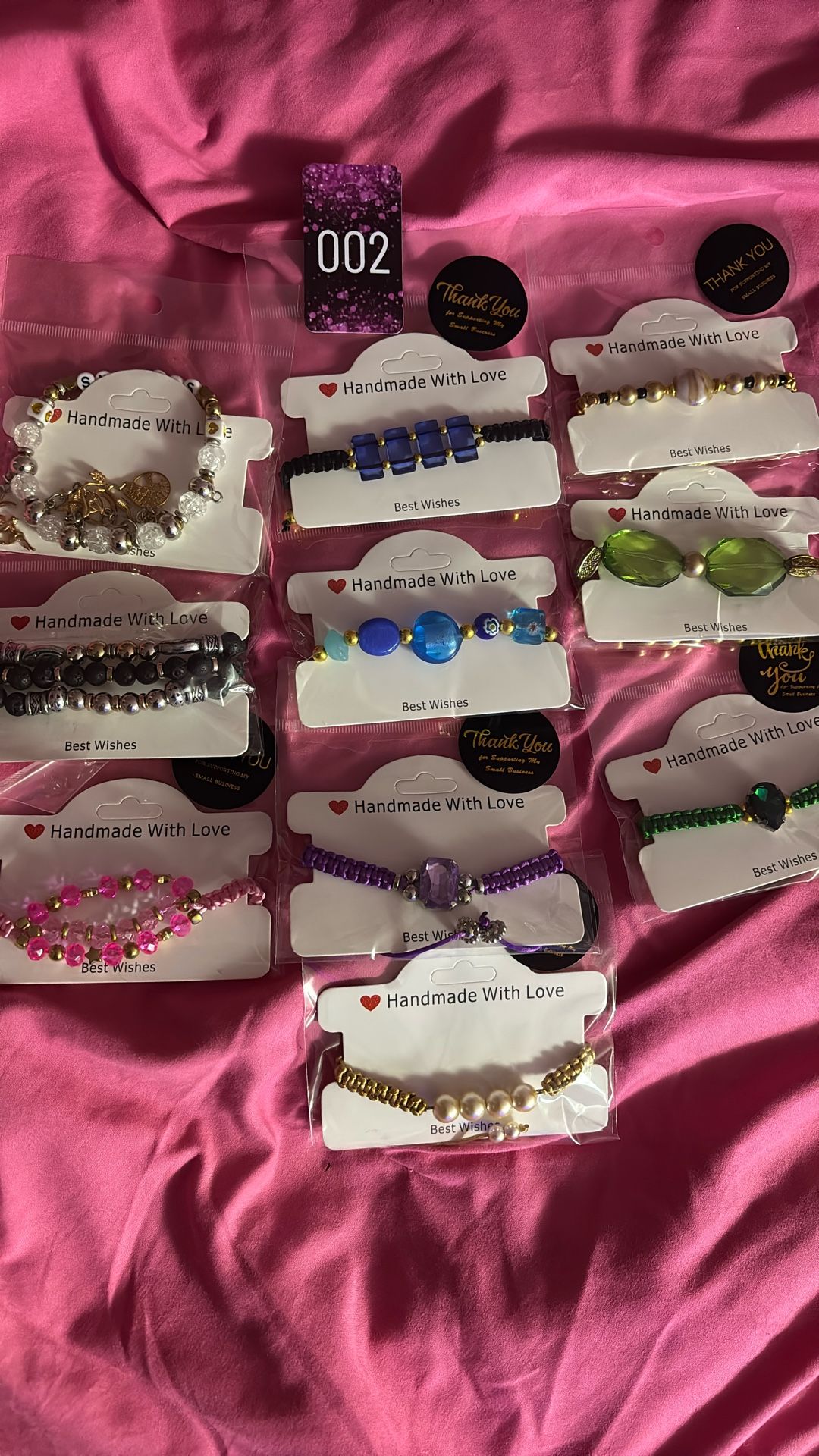 (#002) Elegant Beautiful Beaded Bracelets