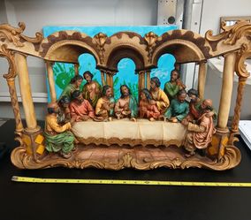 Last Supper Sculpture Jesus Bible