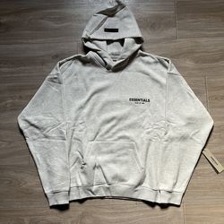 Essentials Fear Of God SS22 Light Oat Hoodie - Size M