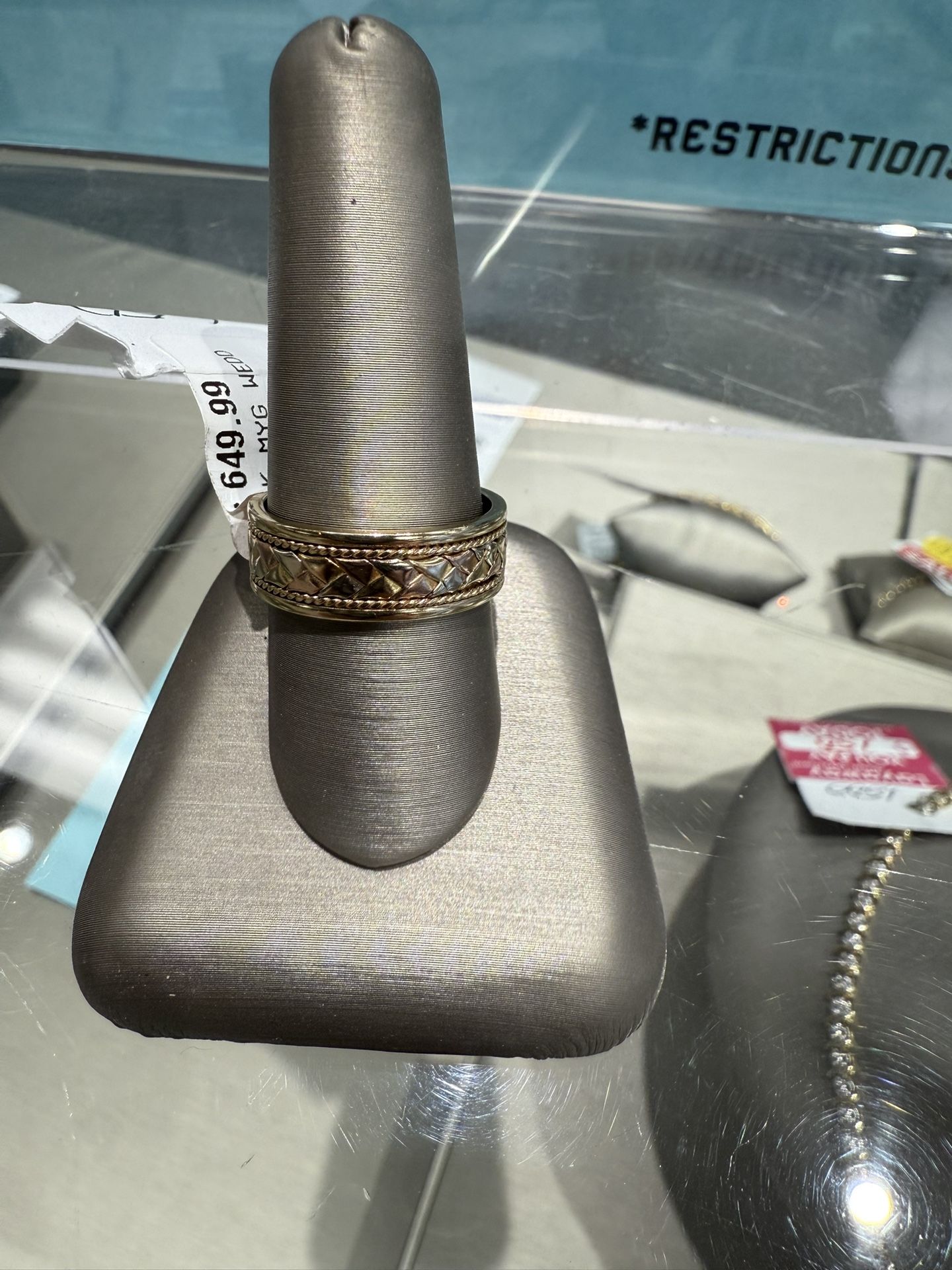 Elegant Braided Design Wedding Band $650 Size 8