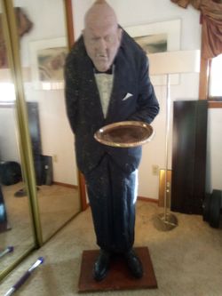 holoween vintage life size butler for decoration