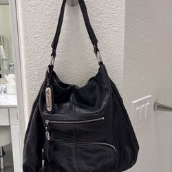 Black Lamb Leather Large  Purse