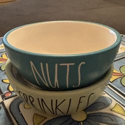 Rae Dunn sprinkle and nuts, spice bowls