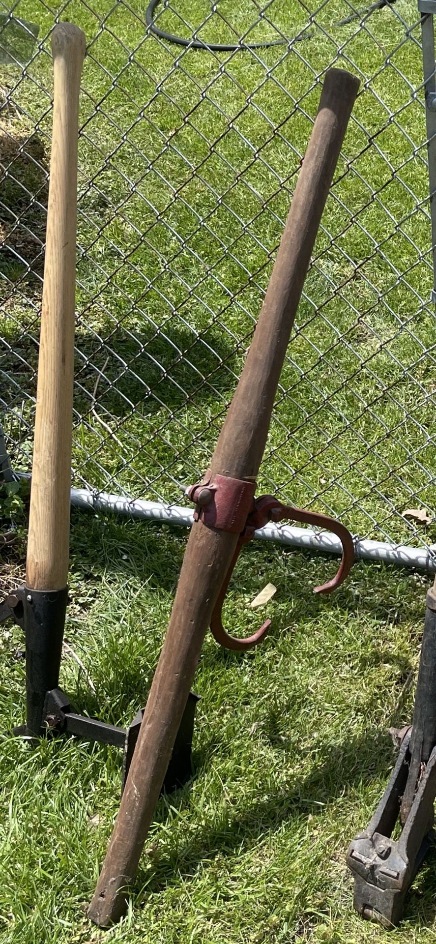 Vintage Two Man Log Carry Tool. Firewood Logging
