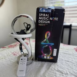Pudwish Spiral LED Table Lamp RGB Remote Control